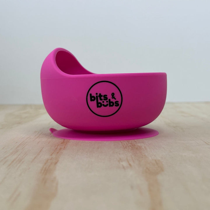 Hot Pink Silicone Feeding Gift Set - Bits and Bubs