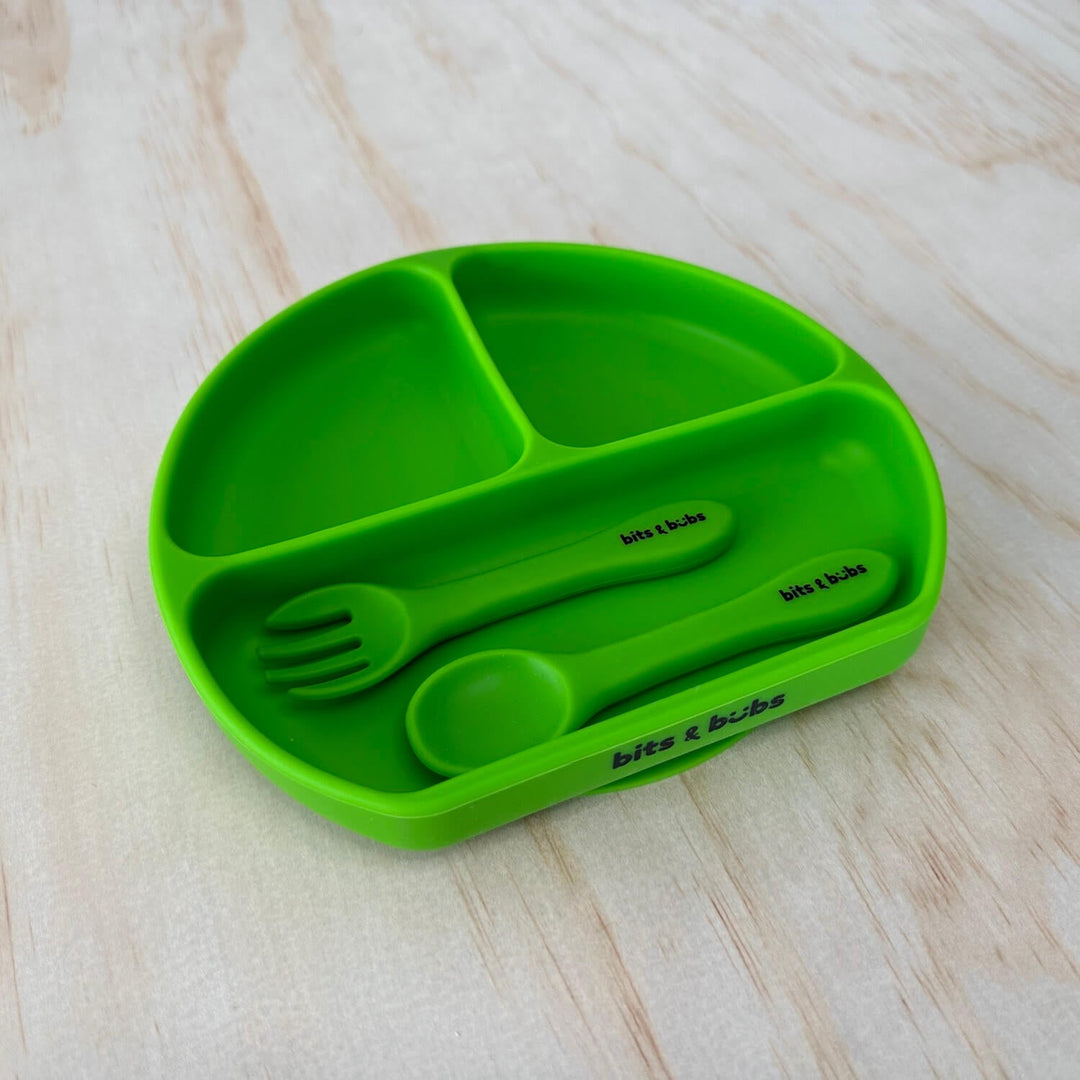 Kermit Green Silicone Feeding Gift Set - Bits and Bubs