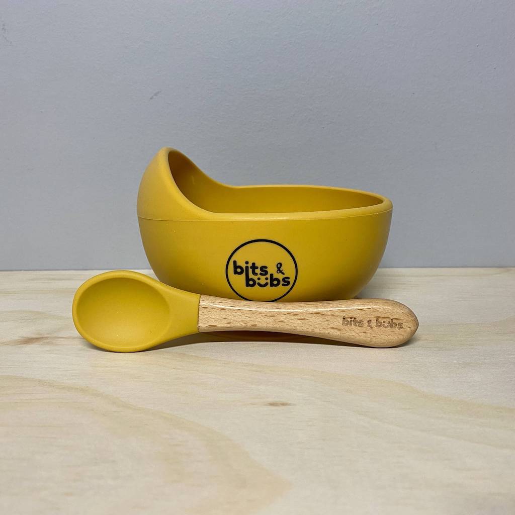 Mustard Silicone Baby Gift Set - Bits and Bubs